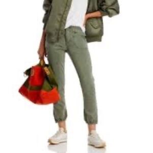 PAIGE Mayslie Vintage Ivy Green Joggers Sz 30